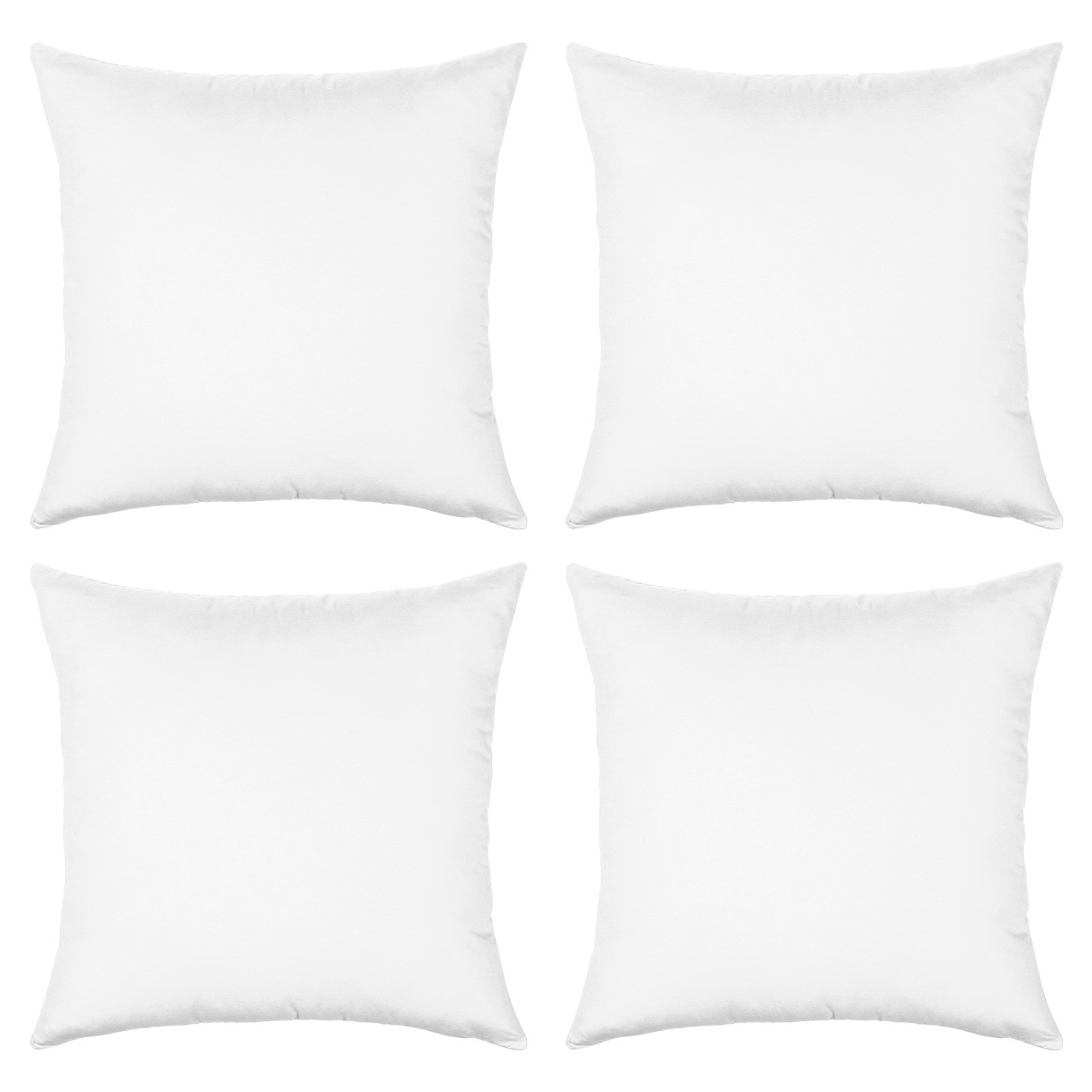 Pillow Cover Sublimation - 4Pcs Sublimation Pillowcases White Cushion Covers