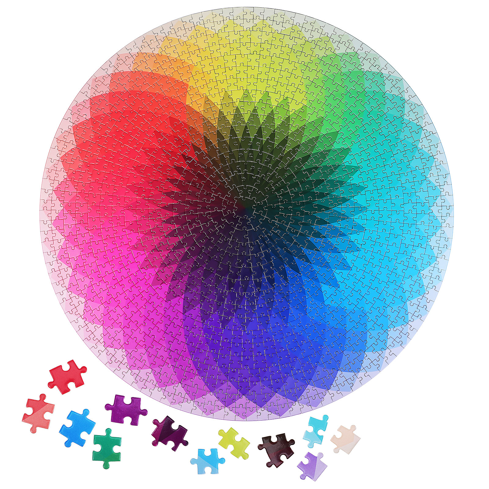 1000 Piece Rainbow Gradient Ji - مراجعة Puzzle Blank White وسعره