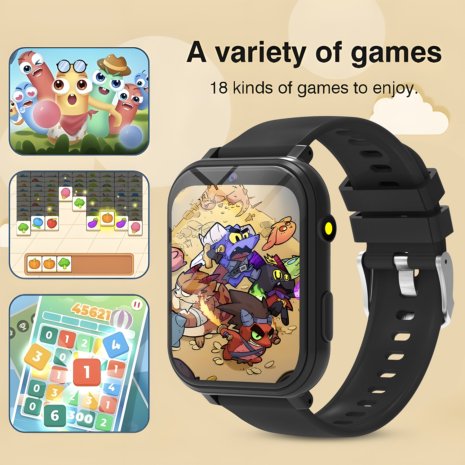 Kids Smart Watch Games Camera  - مراجعة Door Mat Blank وسعره