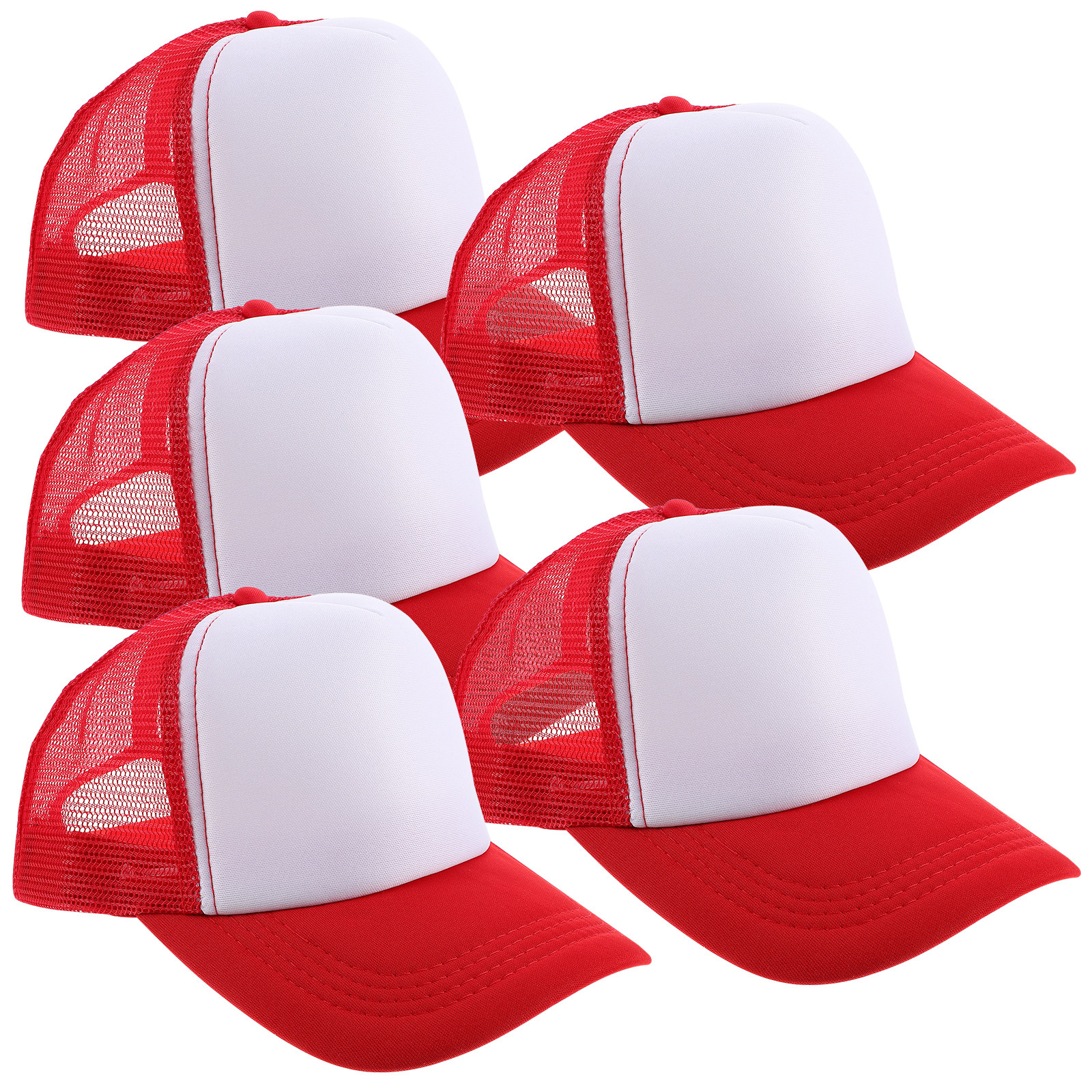 5Pcs DIY Blank Baseball Caps S - مراجعة Hat Sublimation Blank وسعره