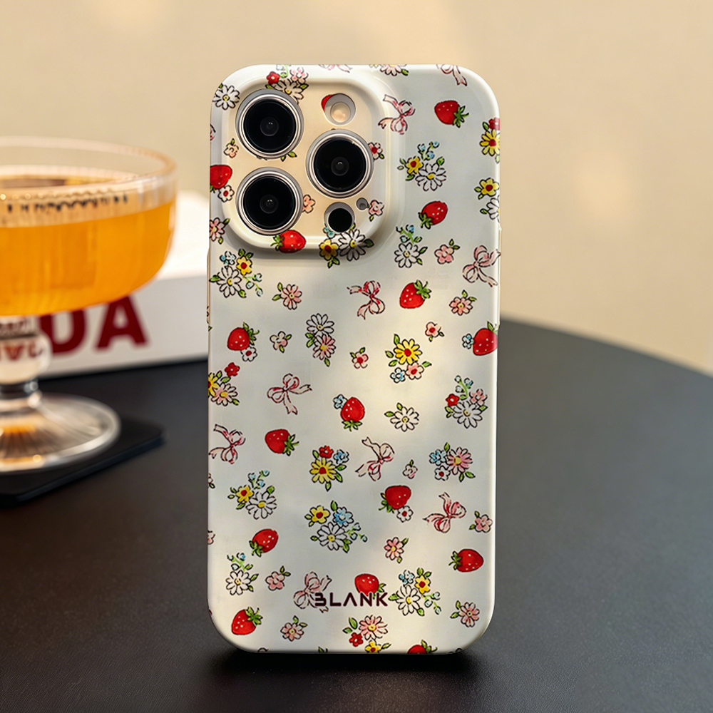 Strawberry Floral Bow Print Fo - مراجعة Phone Case Blank Print وسعره