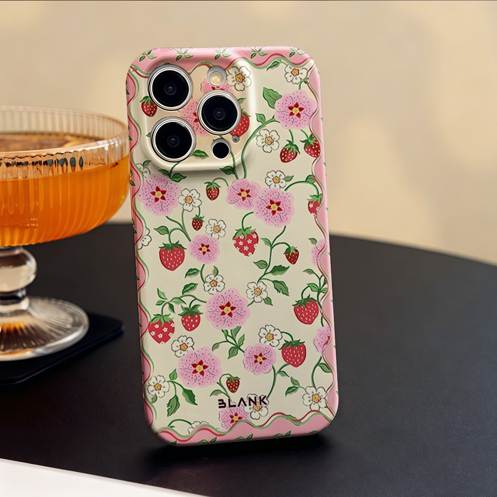 Strawberry Floral Bow Print Fo - مراجعة Phone Case Blank Print وسعره