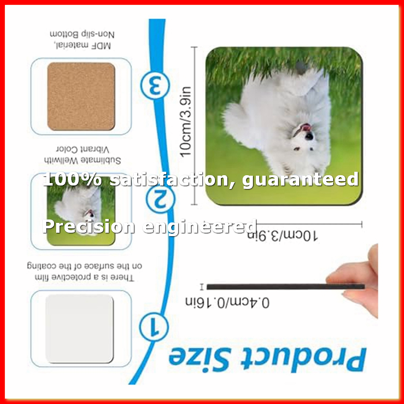 24 PCS Sublimation Coasters Bl - مراجعة Coaster Sublimation Blank وسعره