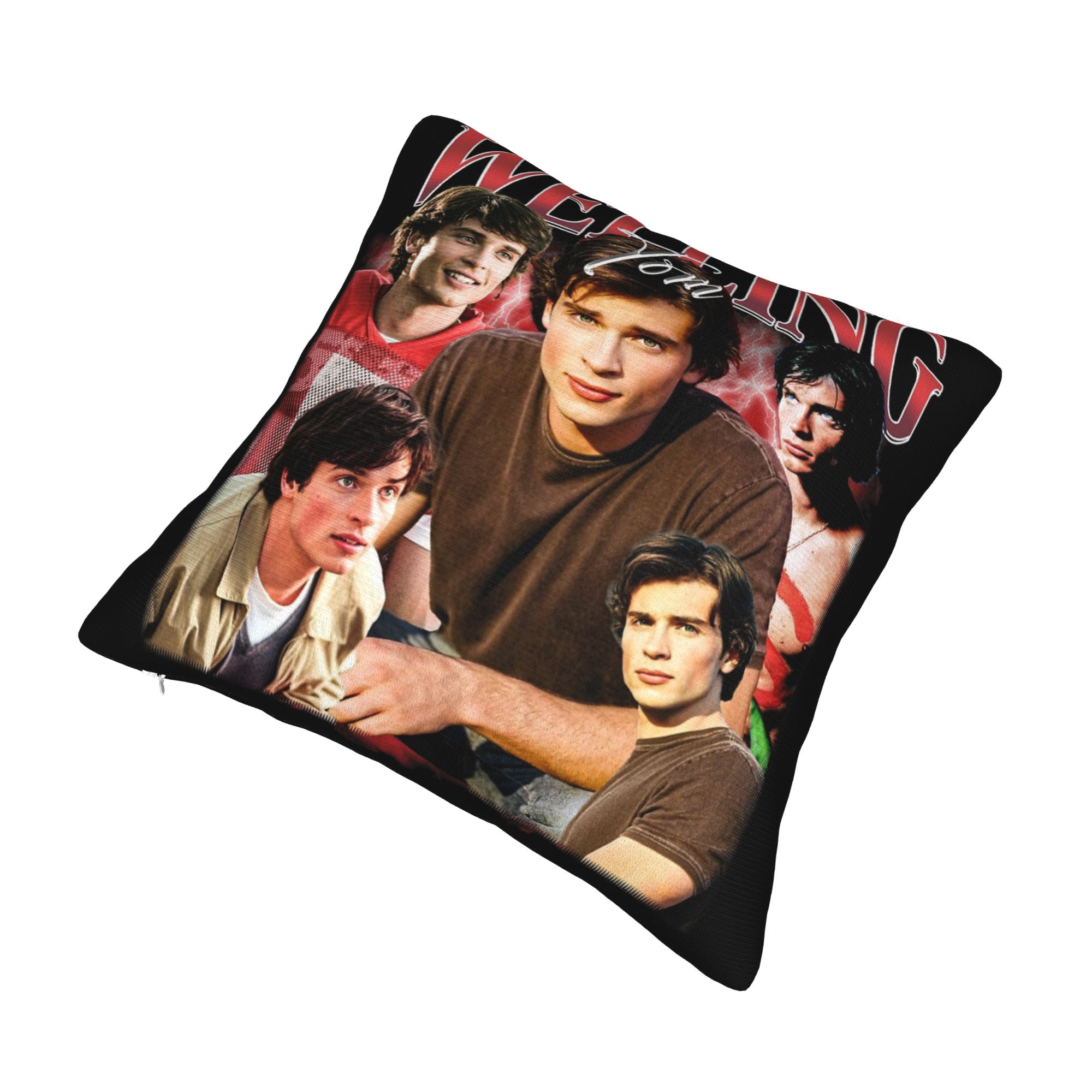 Vintage Welling Tom heated riv - مراجعة Pillow Cover Sublimation وسعره