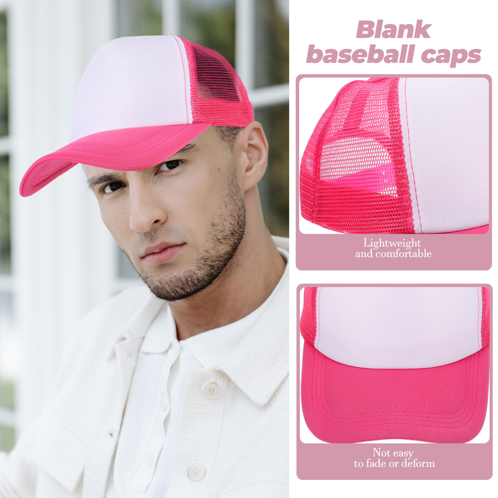 10Pcs Sublimation Baseball Hat - مراجعة Hat Sublimation Blank وسعره