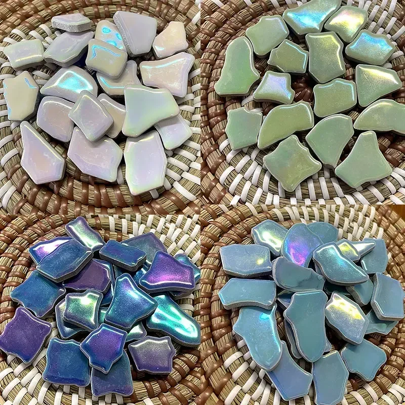 100g irregular Ceramic Mosaic  - مراجعة Ceramic Tile Blank وسعره