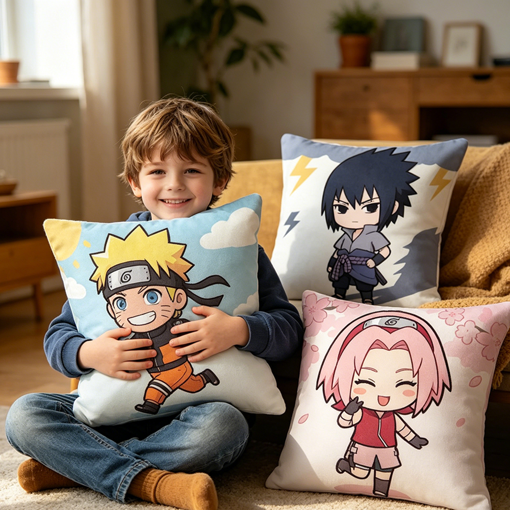 Uzumaki Naruto Fashion Decor T - مراجعة Pillow Cover Sublimation وسعره