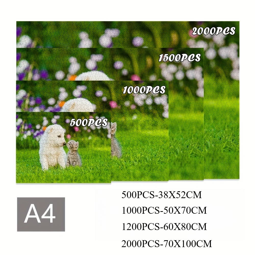 500/1000/1200/2000PCS Adult Ji - مراجعة Puzzle Blank White وسعره