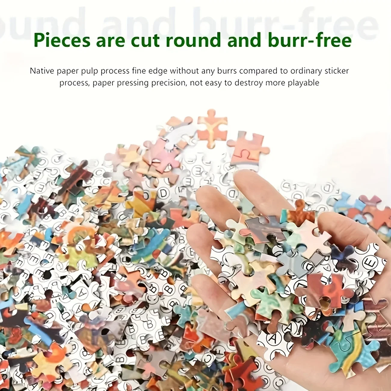 500/1000/1200/2000PCS Adult Ji - مراجعة Puzzle Blank White وسعره