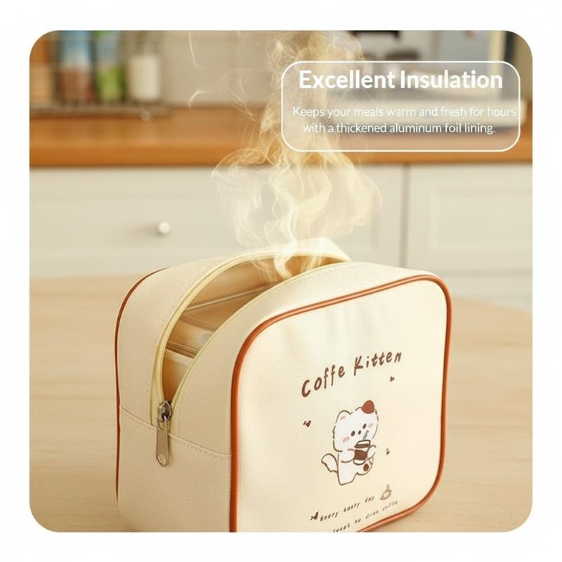 [J] Cute Cartoon Insulated Lun - مراجعة Tote Bag Sublimation وسعره