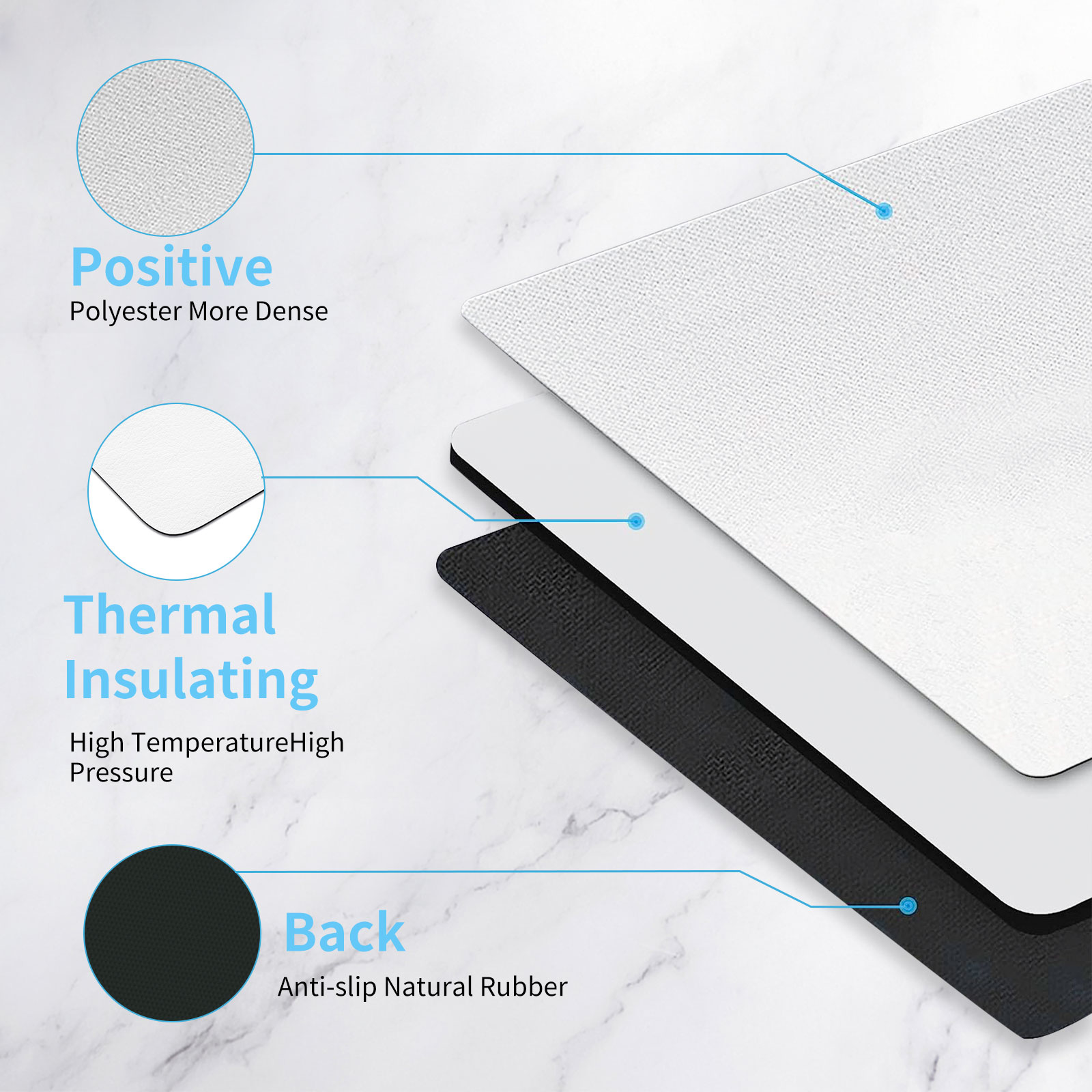 8pcs Sublimation Mouse Pad Bla - مراجعة Mouse Pad Blank Sublimation وسعره
