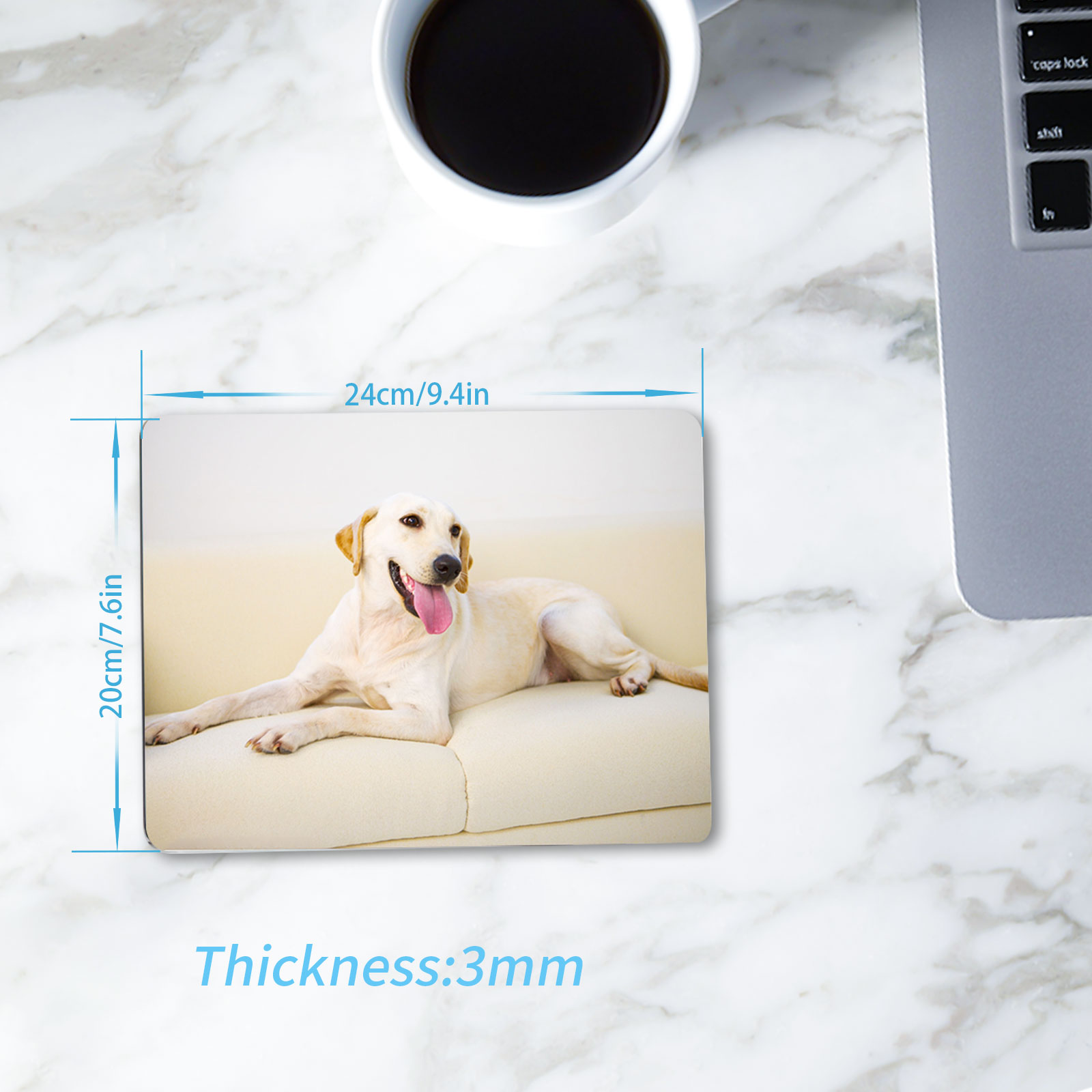 8pcs Sublimation Mouse Pad Bla - مراجعة Mouse Pad Blank Sublimation وسعره