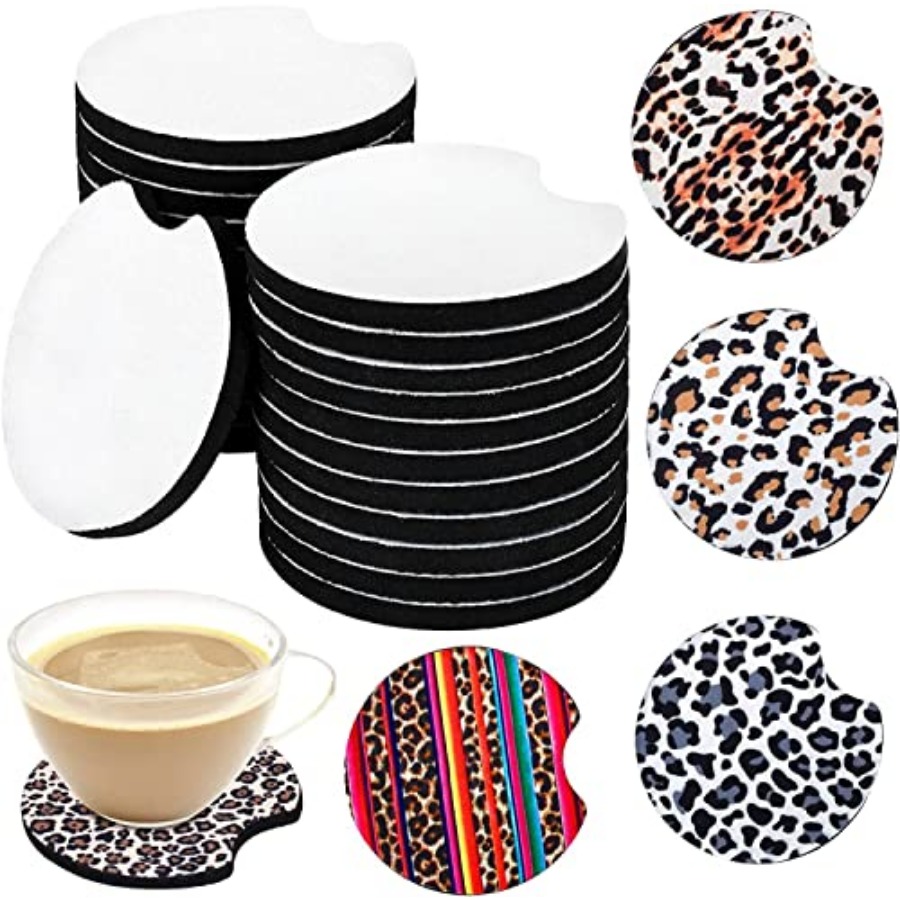40PCS Sublimation Blank Car Co - مراجعة Coaster Sublimation Blank وسعره