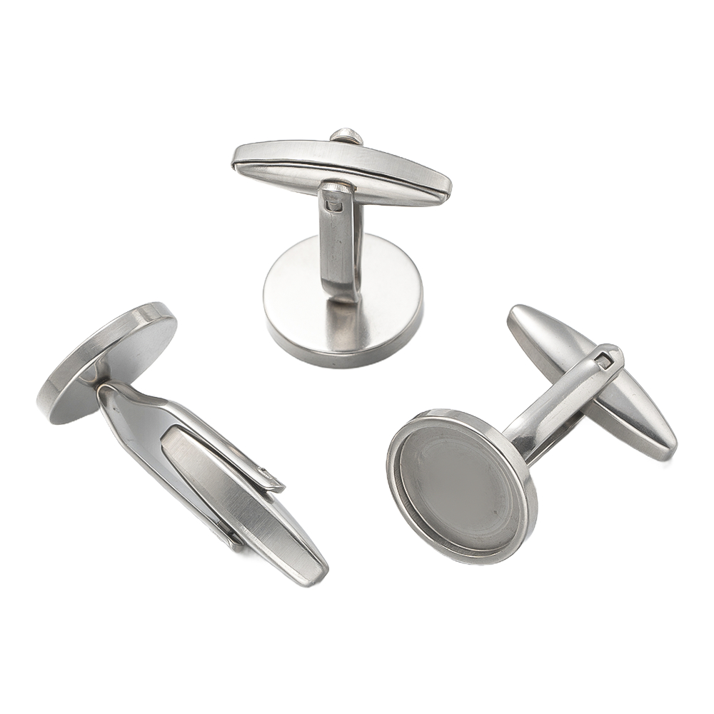 5Pcs Stainless Steel Cufflinks - مراجعة Metal Photo Panel وسعره