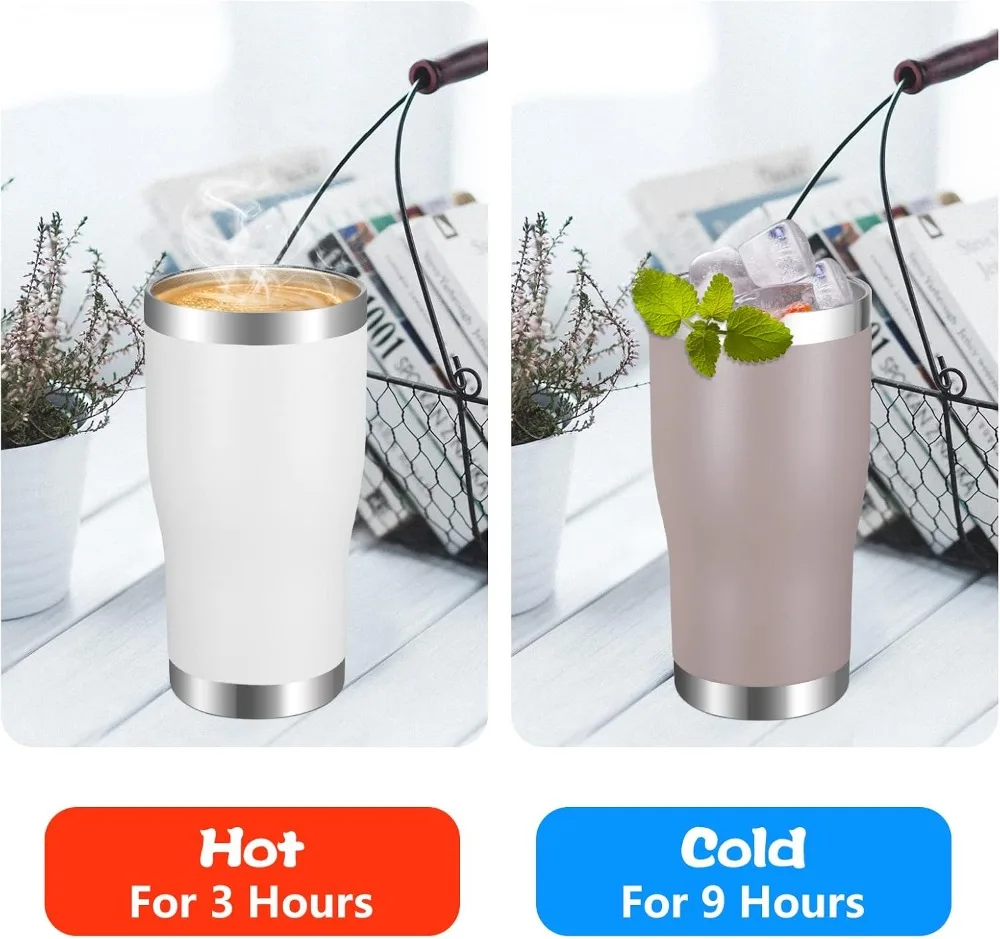 20oz Stainless Steel Tumbler w - مراجعة Tumbler 20Oz White وسعره