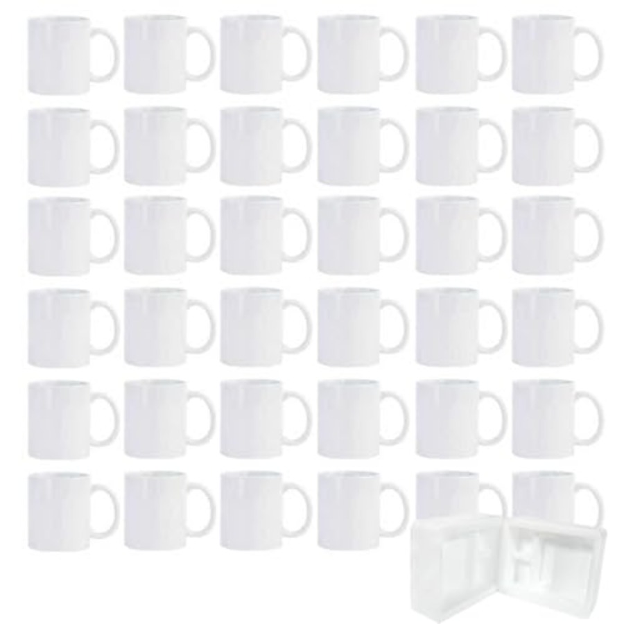 36pcs Sublimation Mugs 11oz Wh - مراجعة Sublimation Mug White وسعره