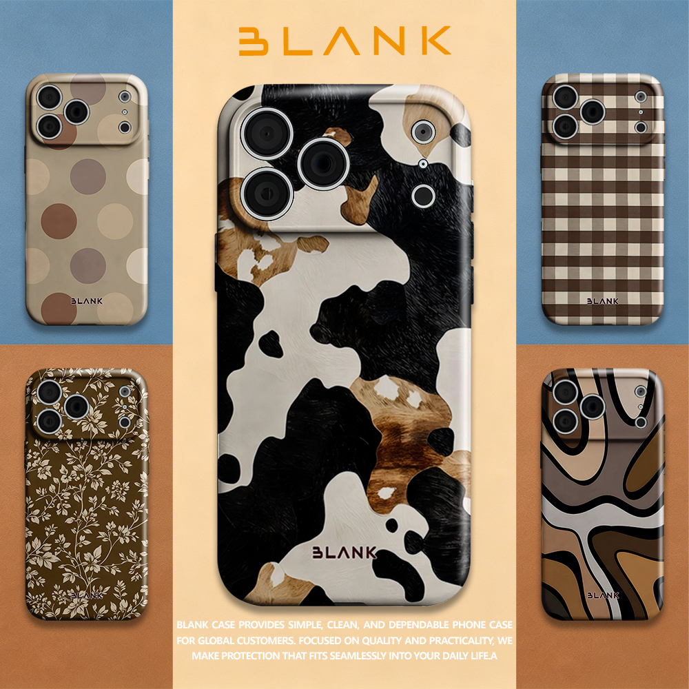 Mocha Cow Print For iPhone 17  - مراجعة Phone Case Blank Print وسعره