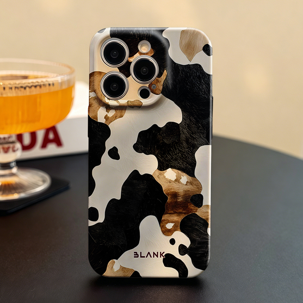 Mocha Cow Print For iPhone 17  - مراجعة Phone Case Blank Print وسعره