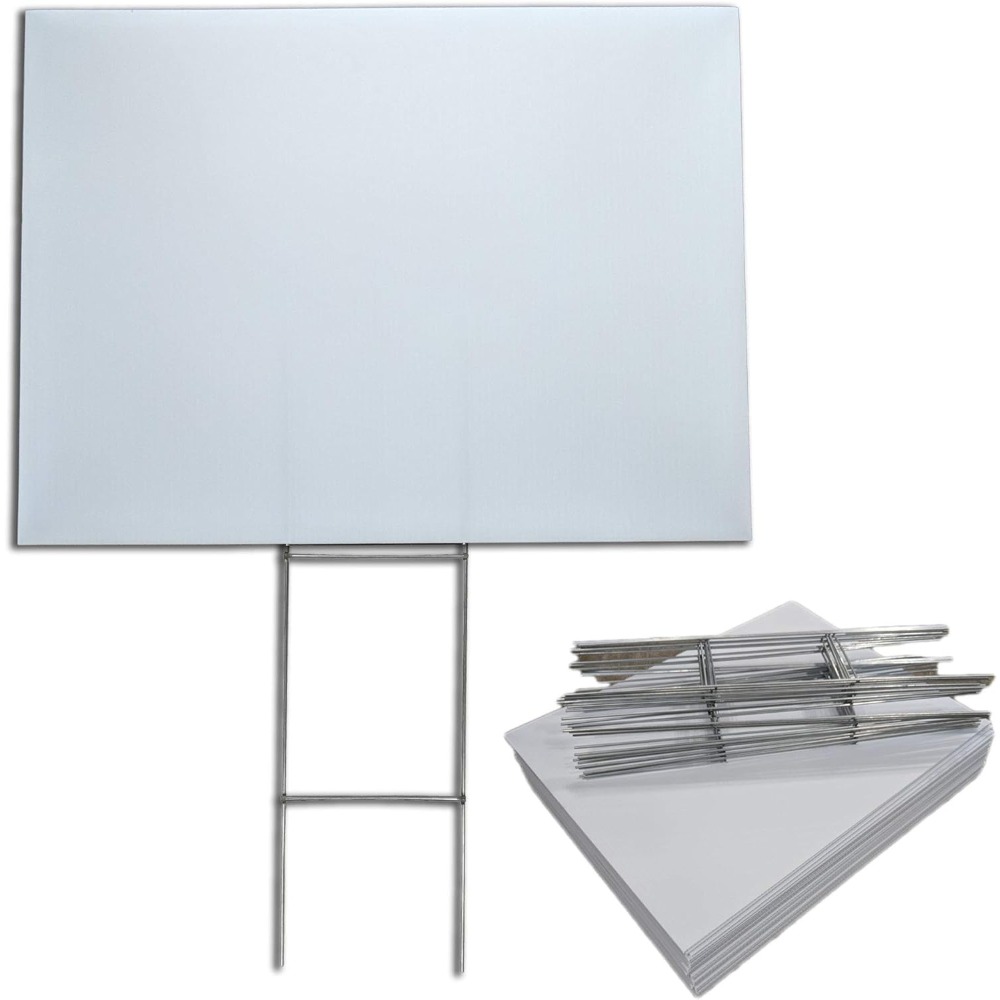 US Shipped  50 Pack 18x24 Blan - مراجعة Yard Sign Blank وسعره