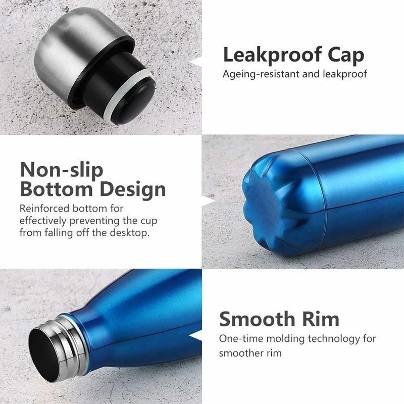 350/500/750/1000ml Stainles St - مراجعة Water Bottle Blank وسعره