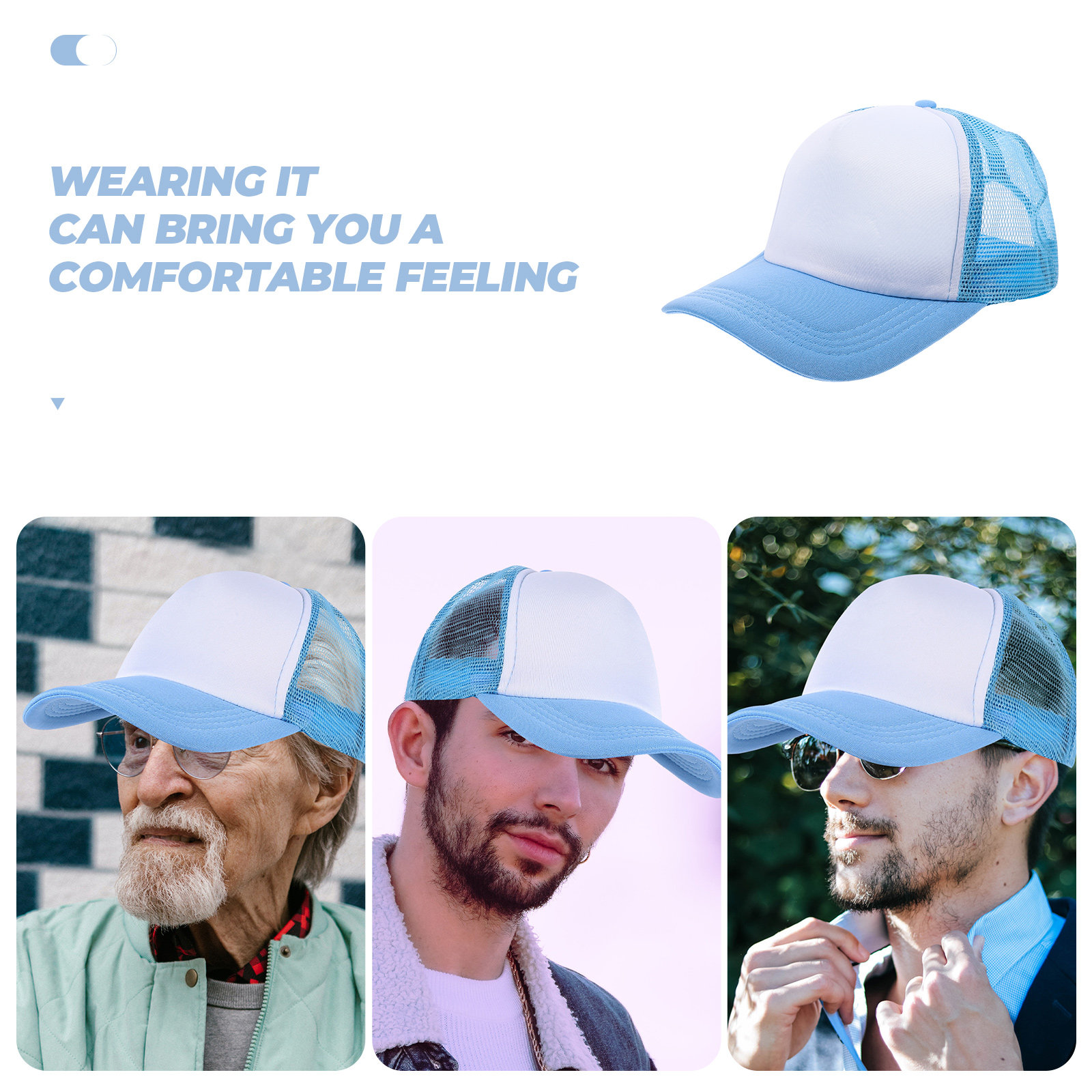 10Pcs Blank Mesh Baseball Caps - مراجعة Hat Sublimation Blank وسعره