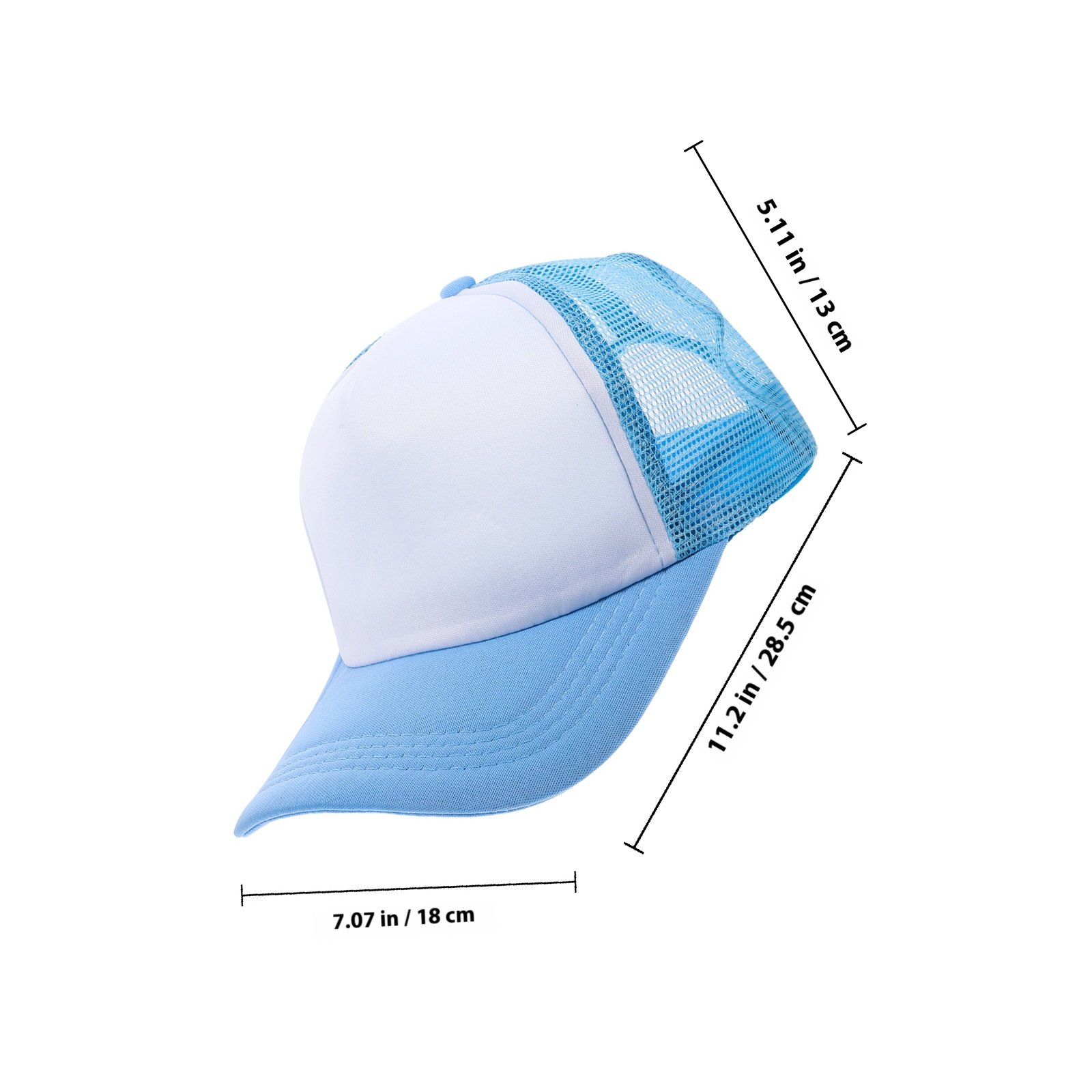10Pcs Blank Mesh Baseball Caps - مراجعة Hat Sublimation Blank وسعره