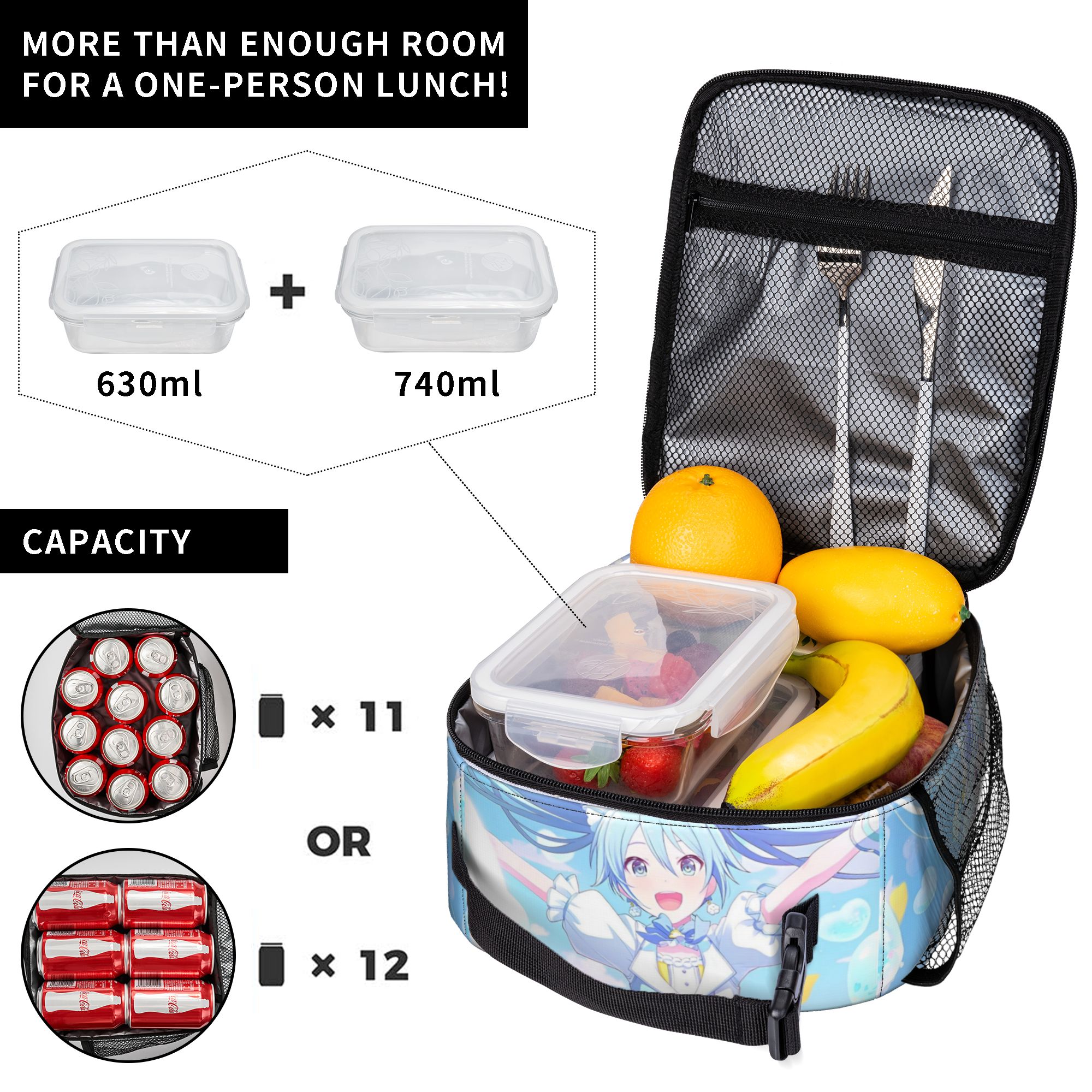 Hatsune Miku Trained Insulated - مراجعة Tote Bag Sublimation وسعره