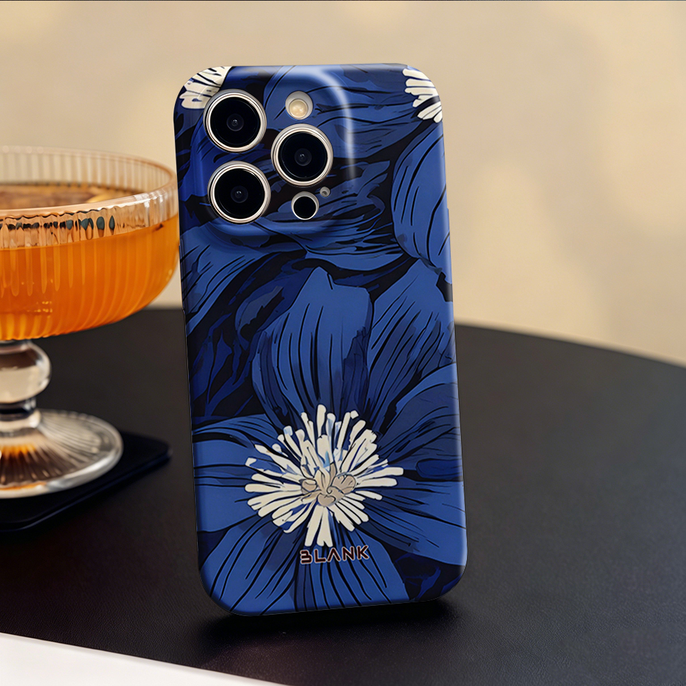 Blue and Green Floral Print Fo - مراجعة Phone Case Blank Print وسعره