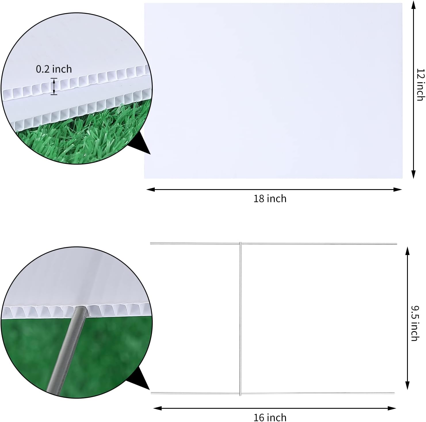 18x12 Inch Blank Yard Signs wi - مراجعة Yard Sign Blank وسعره