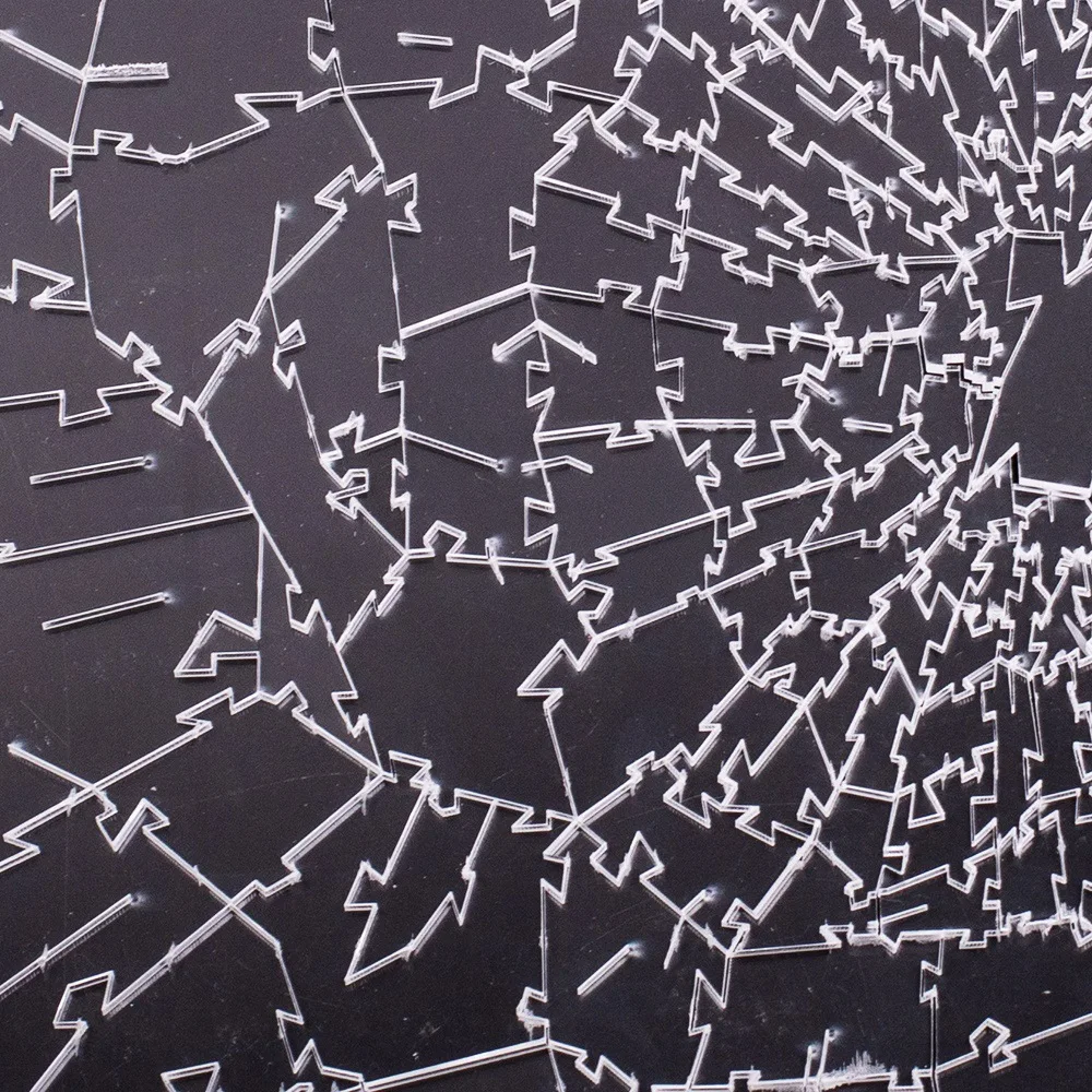 Acrylic Broken Glass Jigsaw Pu - مراجعة Puzzle Blank White وسعره