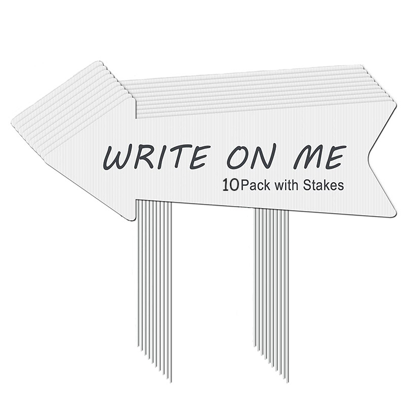 Blank Arrow Signs with Stakes  - مراجعة Yard Sign Blank وسعره
