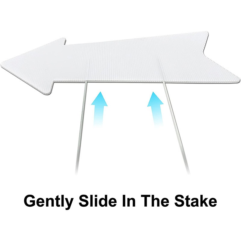 Blank Arrow Signs with Stakes  - مراجعة Yard Sign Blank وسعره