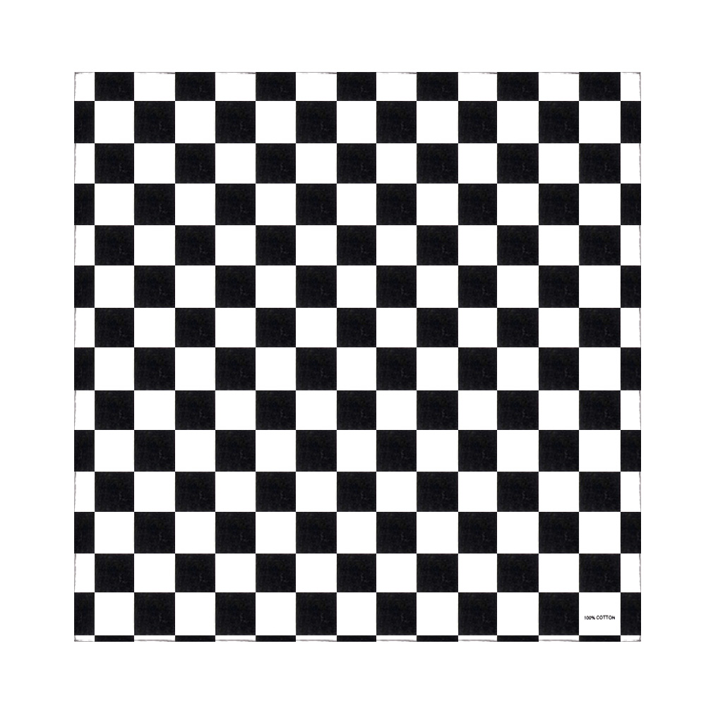 Bandana Checkered Flag Auto Ra - مراجعة Bandana Blank White وسعره