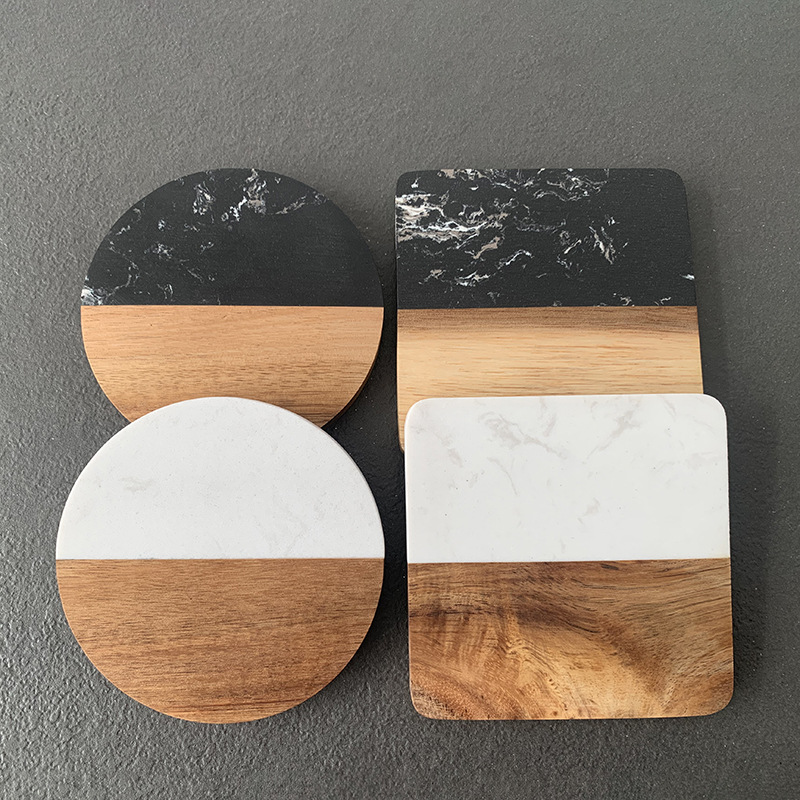 Marble Coaster Wood Stitching  - مراجعة Coaster Sublimation Blank وسعره