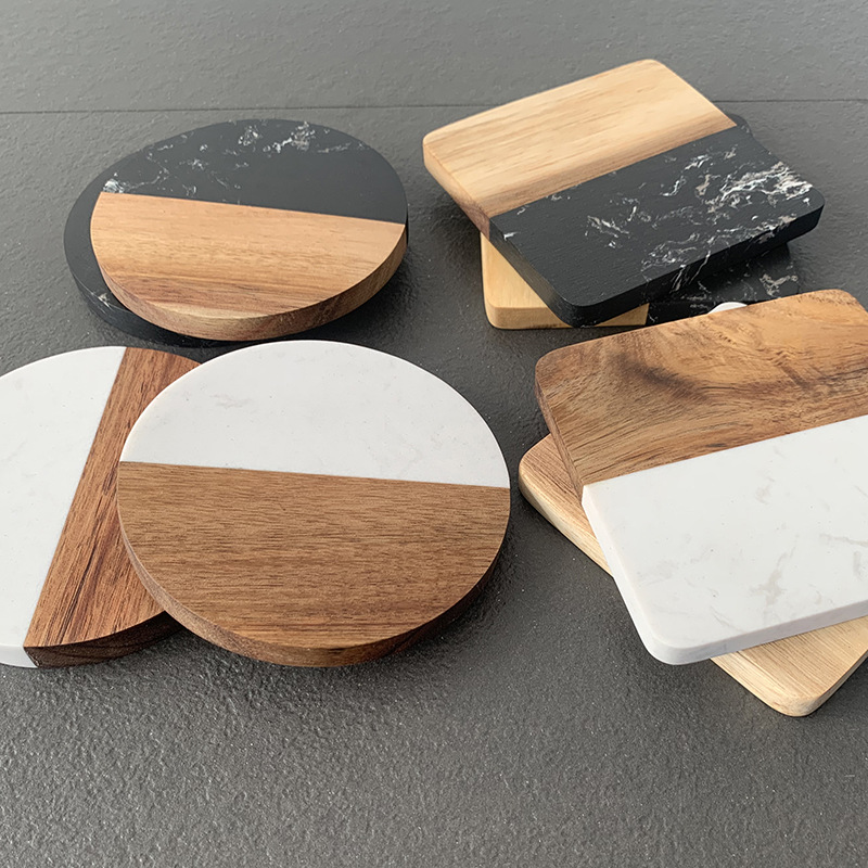 Marble Coaster Wood Stitching  - مراجعة Coaster Sublimation Blank وسعره