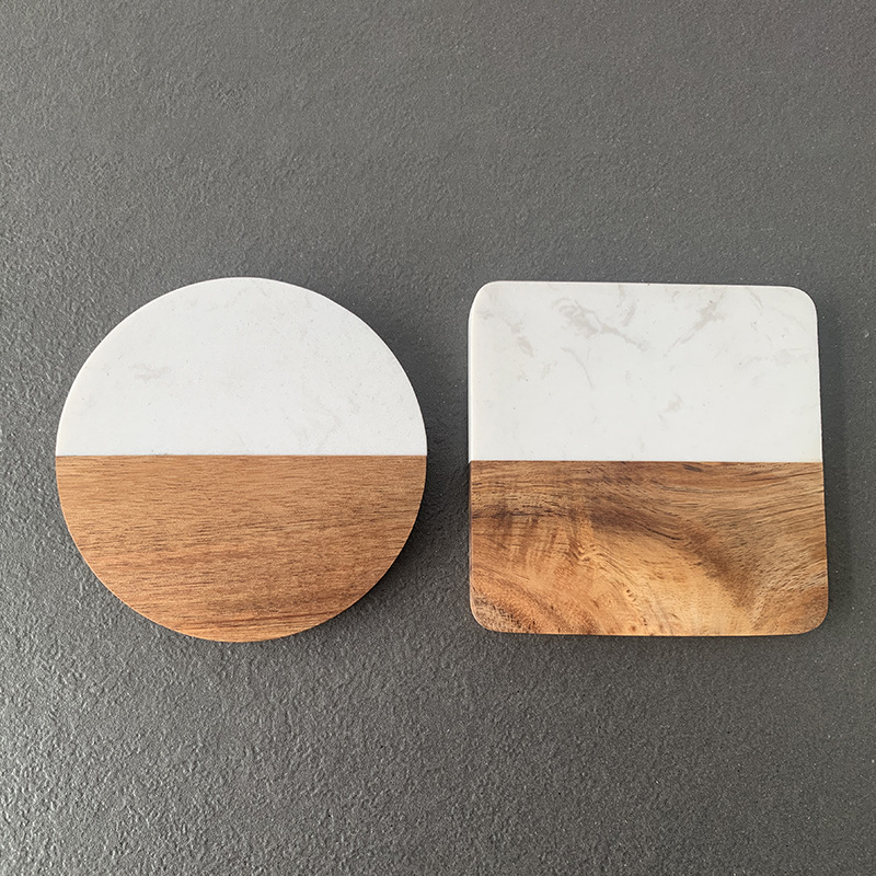 Marble Coaster Wood Stitching  - مراجعة Coaster Sublimation Blank وسعره