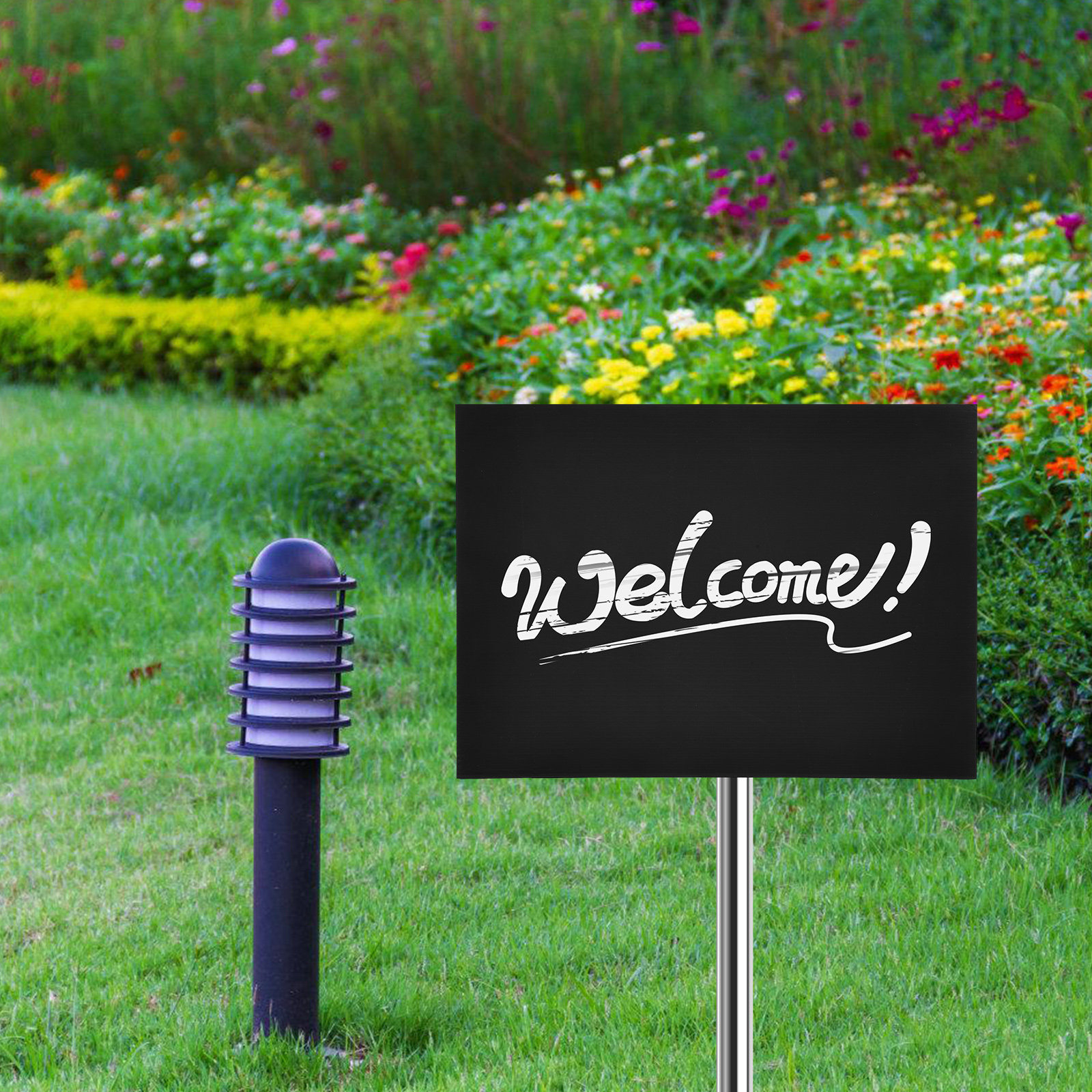 2Pcs Professional Black Blank  - مراجعة Yard Sign Blank وسعره