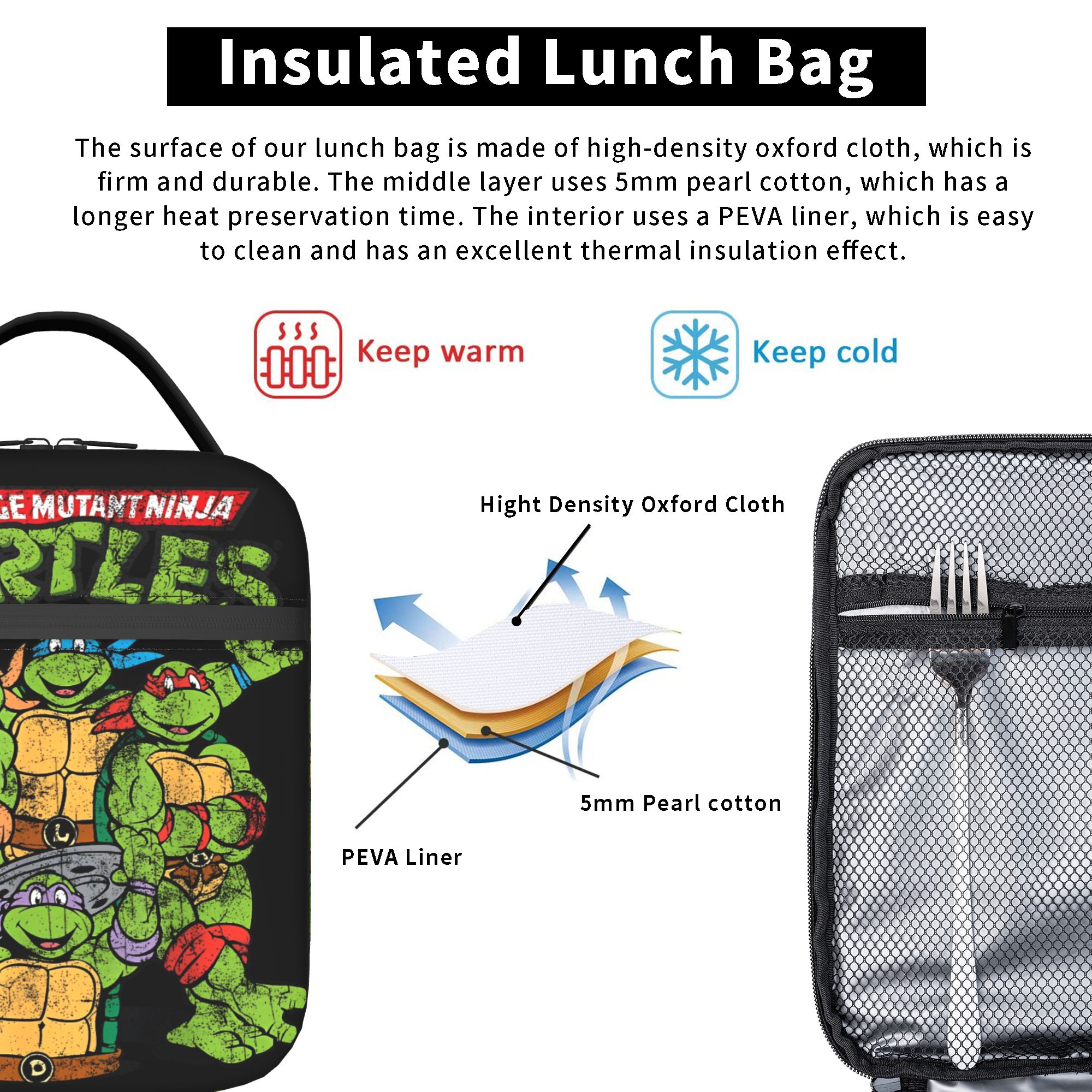 Logo TMNT Cartoon Anime  Insul - مراجعة Tote Bag Sublimation وسعره