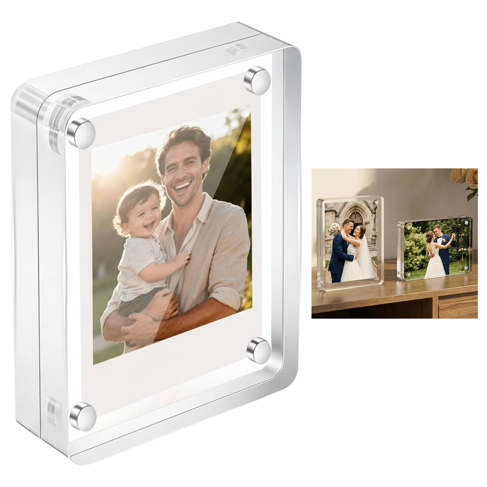 Acrylic Magnetic Photo Frame 2 - مراجعة Photo Acrylic Block وسعره