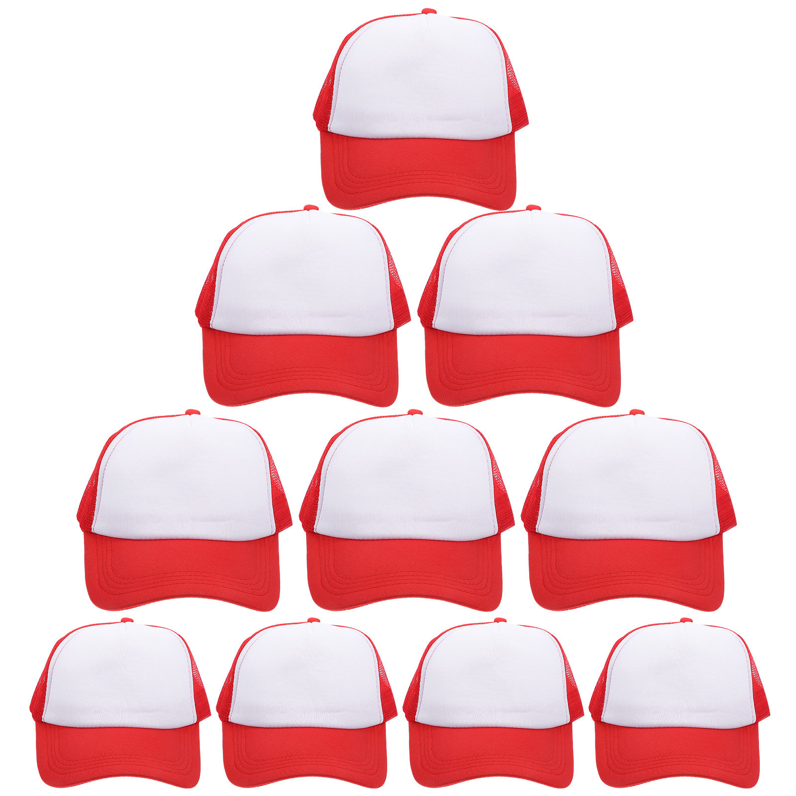 10Pcs Blank Baseball Caps Mesh - مراجعة Hat Sublimation Blank وسعره