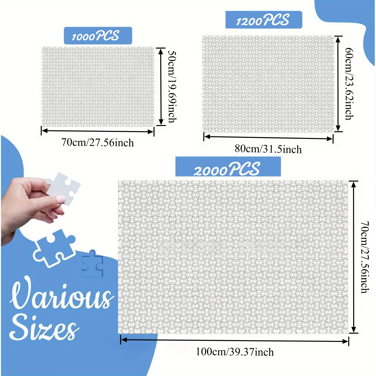 Dense Green Vegetation 500/100 - مراجعة Puzzle Blank White وسعره