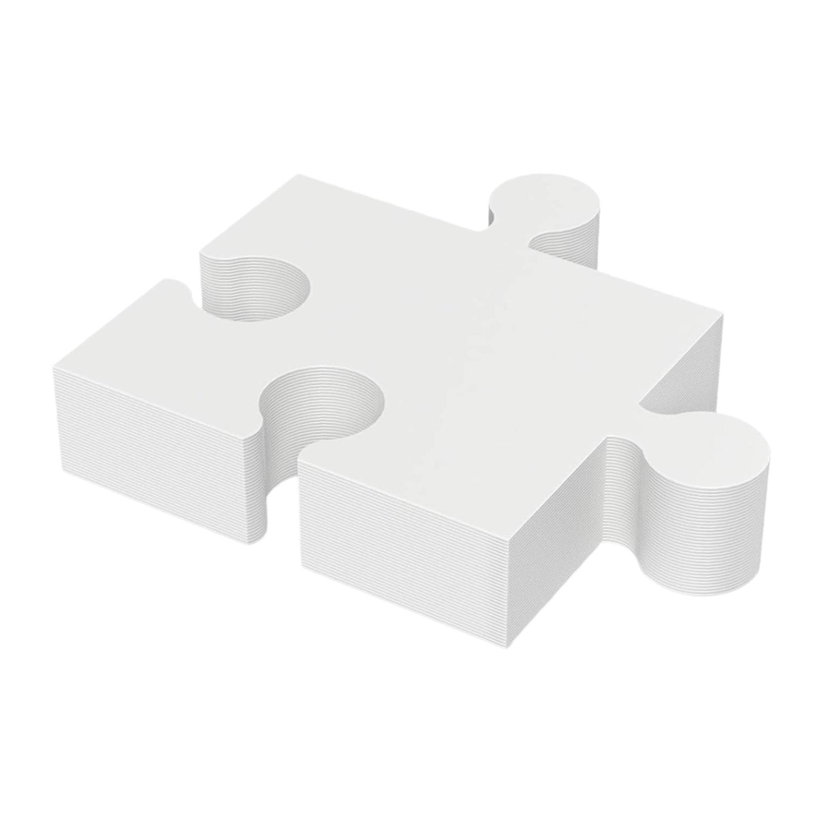 30Pcs Blank Puzzle Pieces Draw - مراجعة Puzzle Blank White وسعره