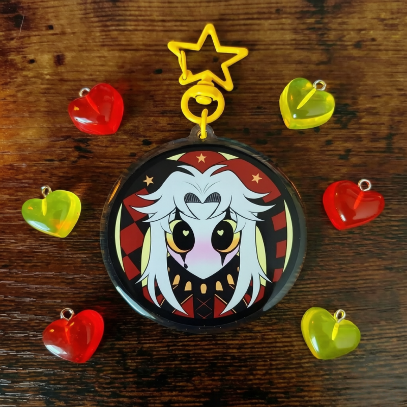 Cute Pierrot Clown Anime Merch - مراجعة Button Badge Blank وسعره
