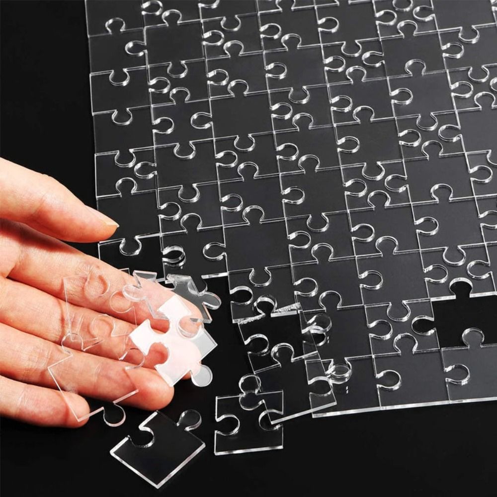 49/121/200/300Pcs Impossible C - مراجعة Puzzle Blank White وسعره