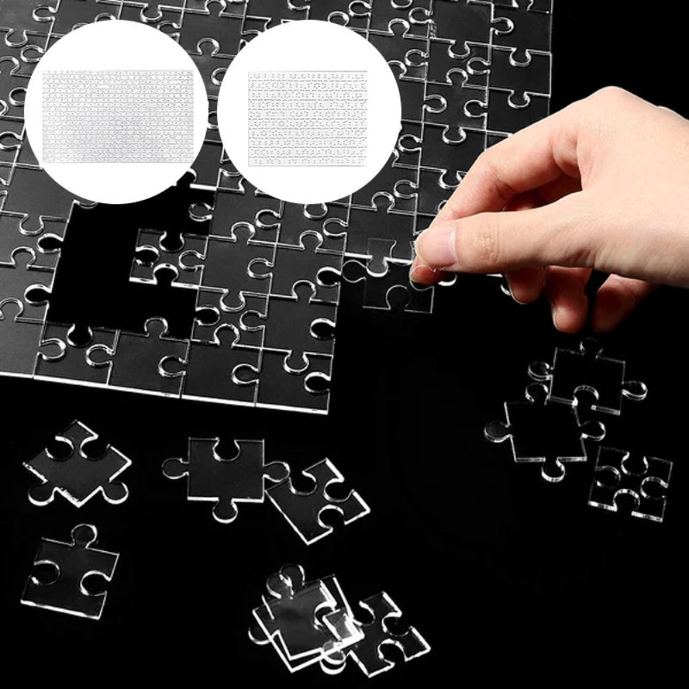 49/121/200/300Pcs Impossible C - مراجعة Puzzle Blank White وسعره