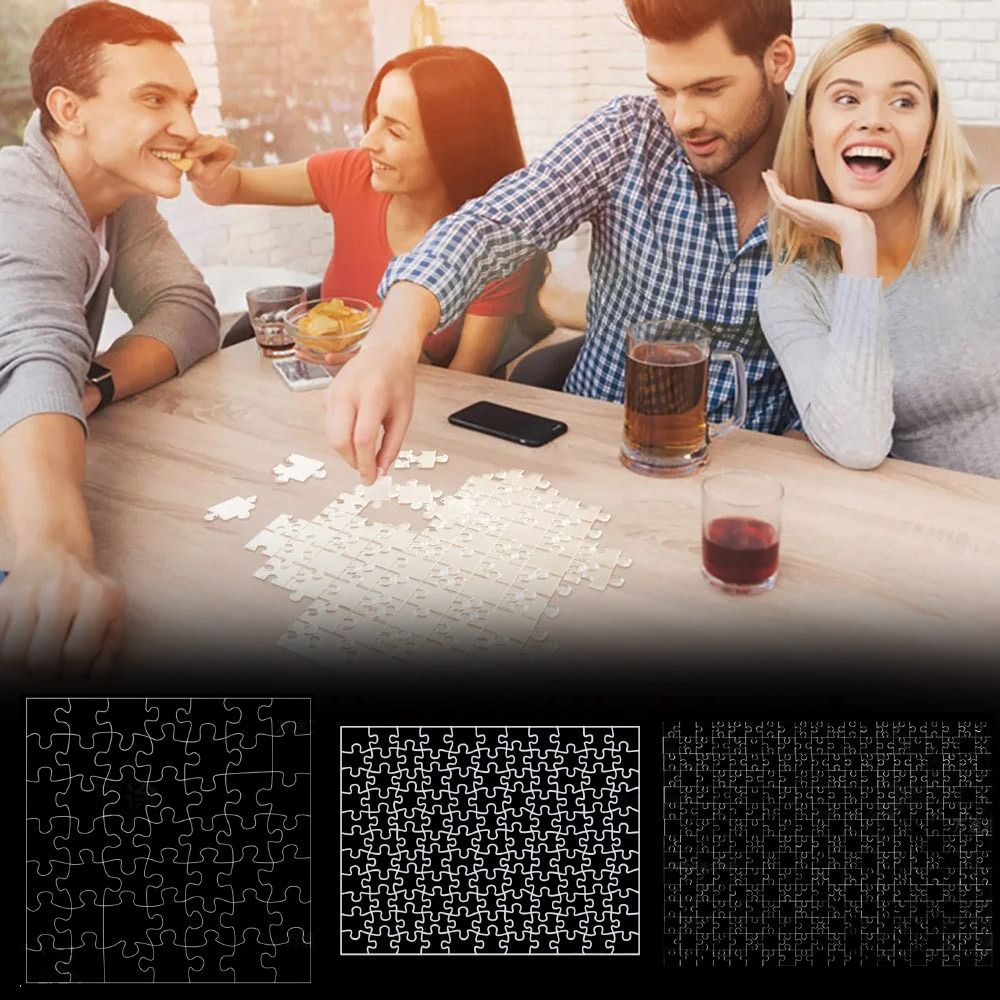 49/121/200/300Pcs Impossible C - مراجعة Puzzle Blank White وسعره